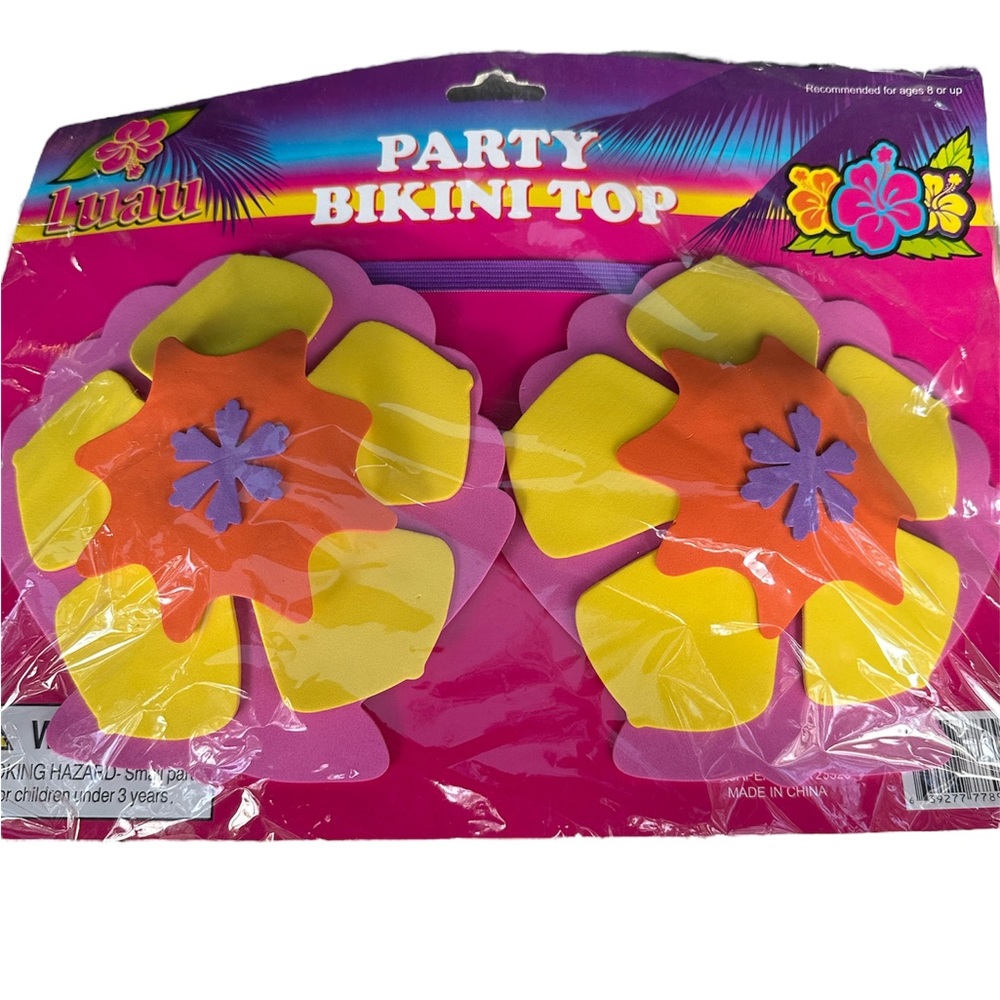 🌟🌟 2/$10 🌟🌟 Hula Costume Top & Grass Skirt w/Seashell Accents